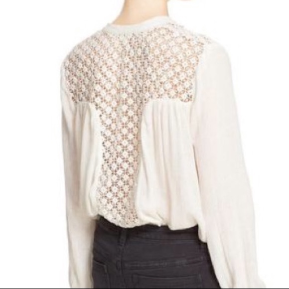 Free People cream crochet top - Picture 2 of 2